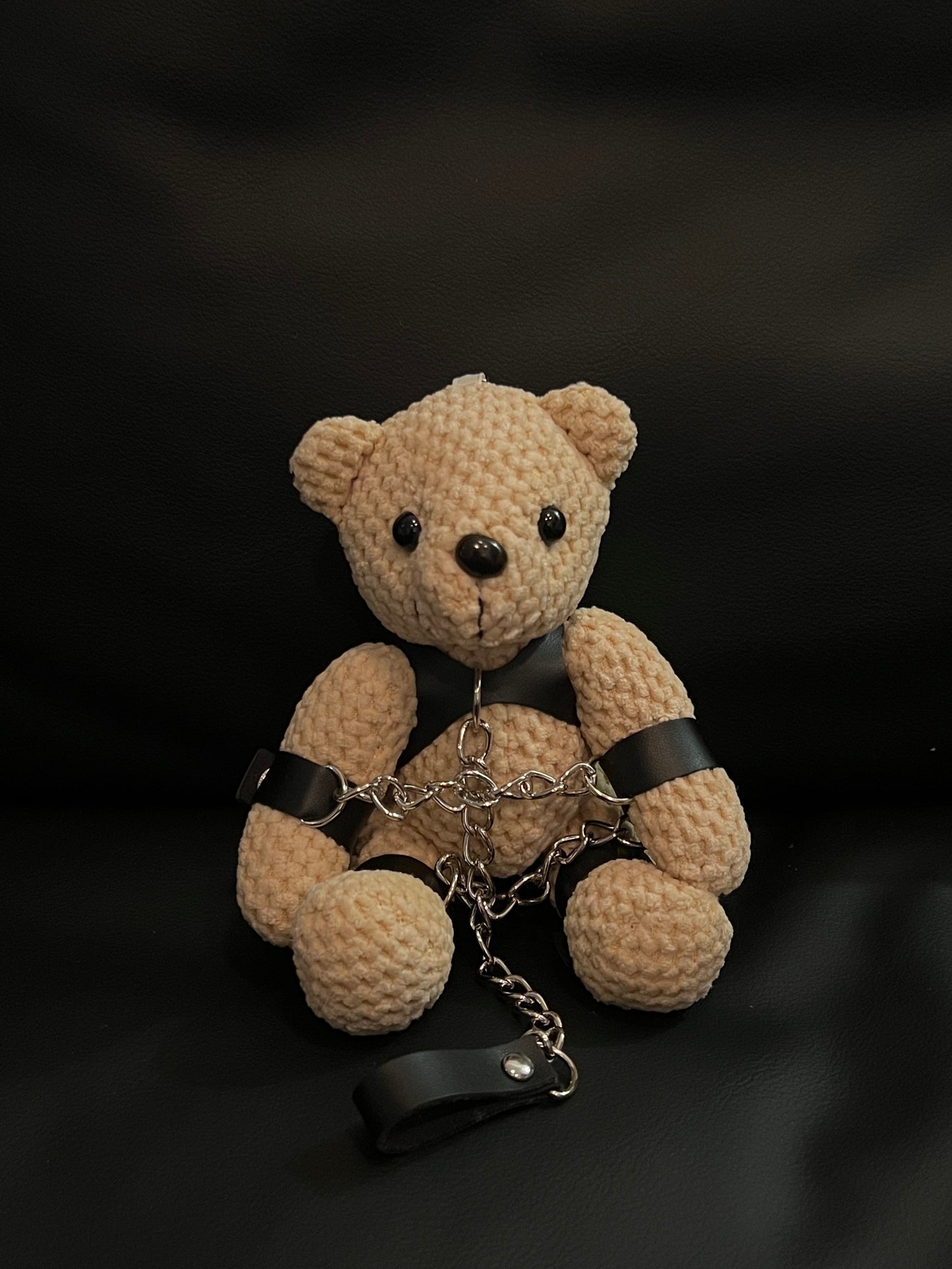Handmade BDSM Teddy Bear Keychain - A Charming Accessory