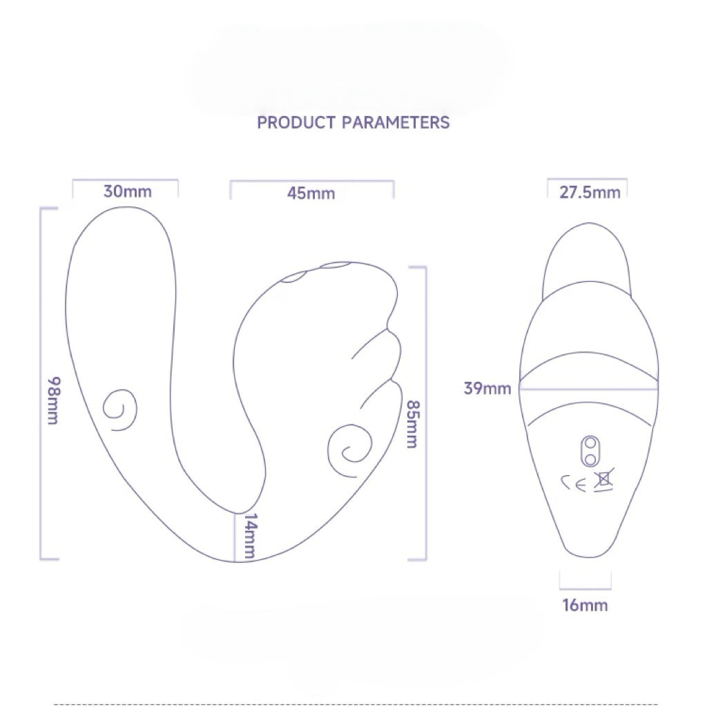 Wing of Wind - 360° Heated Dual Vibrator