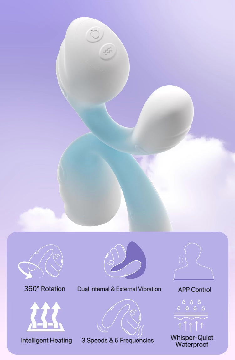 Wing of Wind - 360° Heated Dual Vibrator