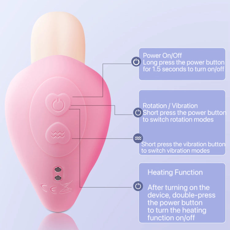 Elephant Nose - 360-degree Rotational Heated Dual Vibrator